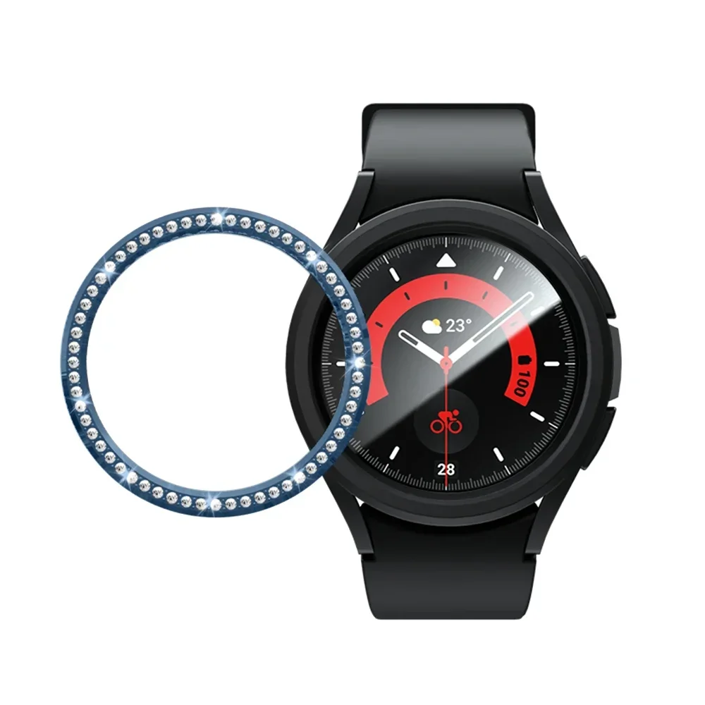 Diamond Bezel for Samsung Galaxy Watch 6 43mm 47mm Diamond Decoration Bezel Protector Protective Case for Galaxy Watch6