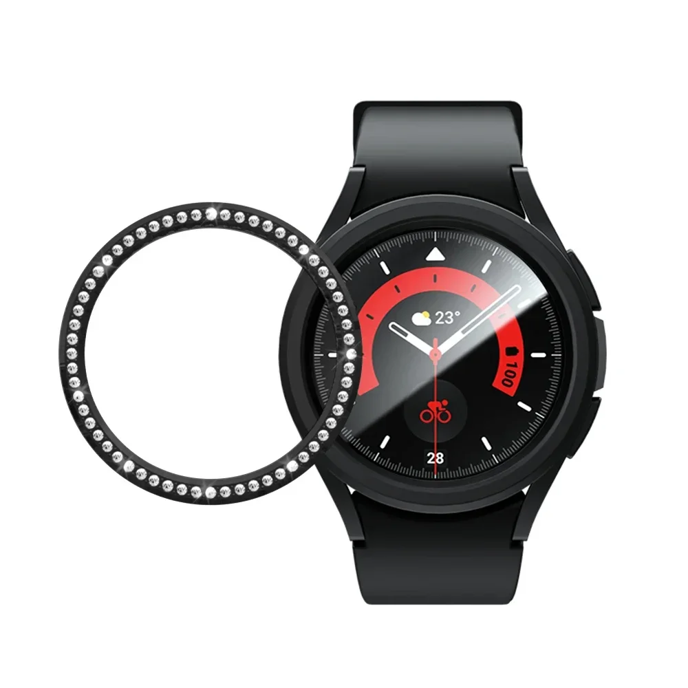 Diamond Bezel for Samsung Galaxy Watch 6 43mm 47mm Diamond Decoration Bezel Protector Protective Case for Galaxy Watch6