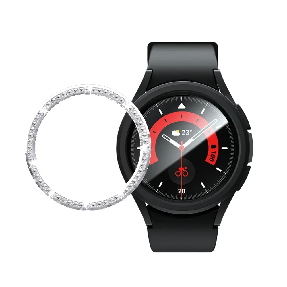 Diamond Bezel for Samsung Galaxy Watch 6 43mm 47mm Diamond Decoration Bezel Protector Protective Case for Galaxy Watch6