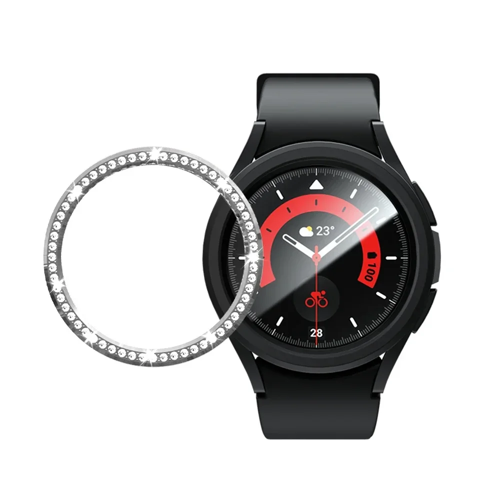 Diamond Bezel for Samsung Galaxy Watch 6 43mm 47mm Diamond Decoration Bezel Protector Protective Case for Galaxy Watch6