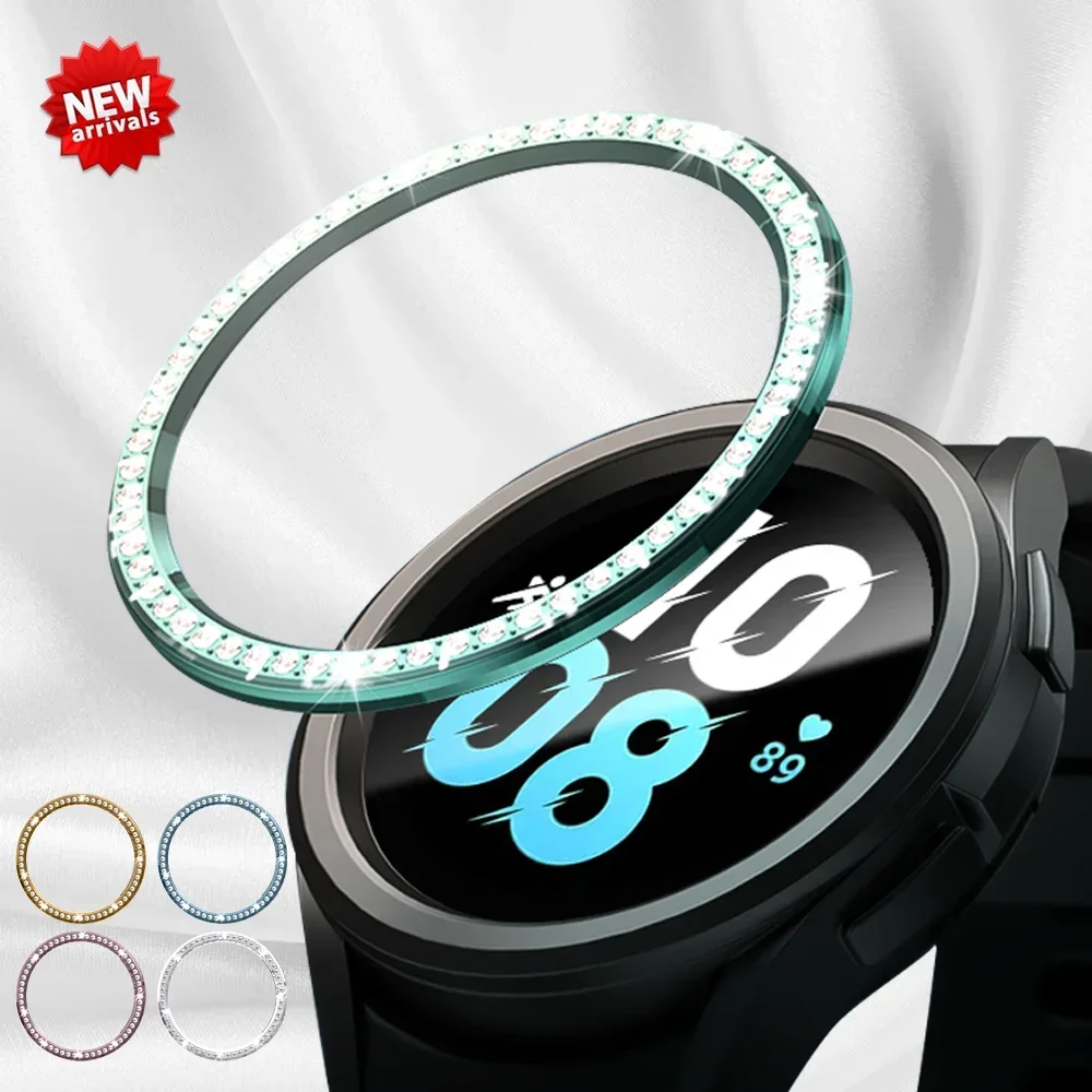 Diamond Bezel for Samsung Galaxy Watch 6 43mm 47mm Diamond Decoration Bezel Protector Protective Case for Galaxy Watch6