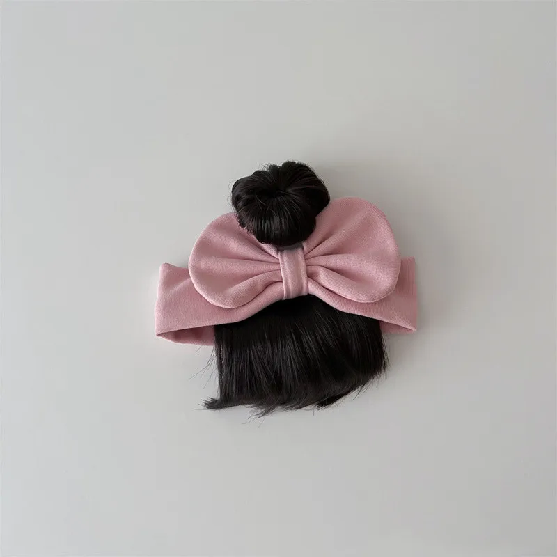 New Year Christmas Infant Baby Girl Hair Accessories Wig Hat 0-1Y Newborn Children Kids Girls Bow Cosplay Headbands Headwear