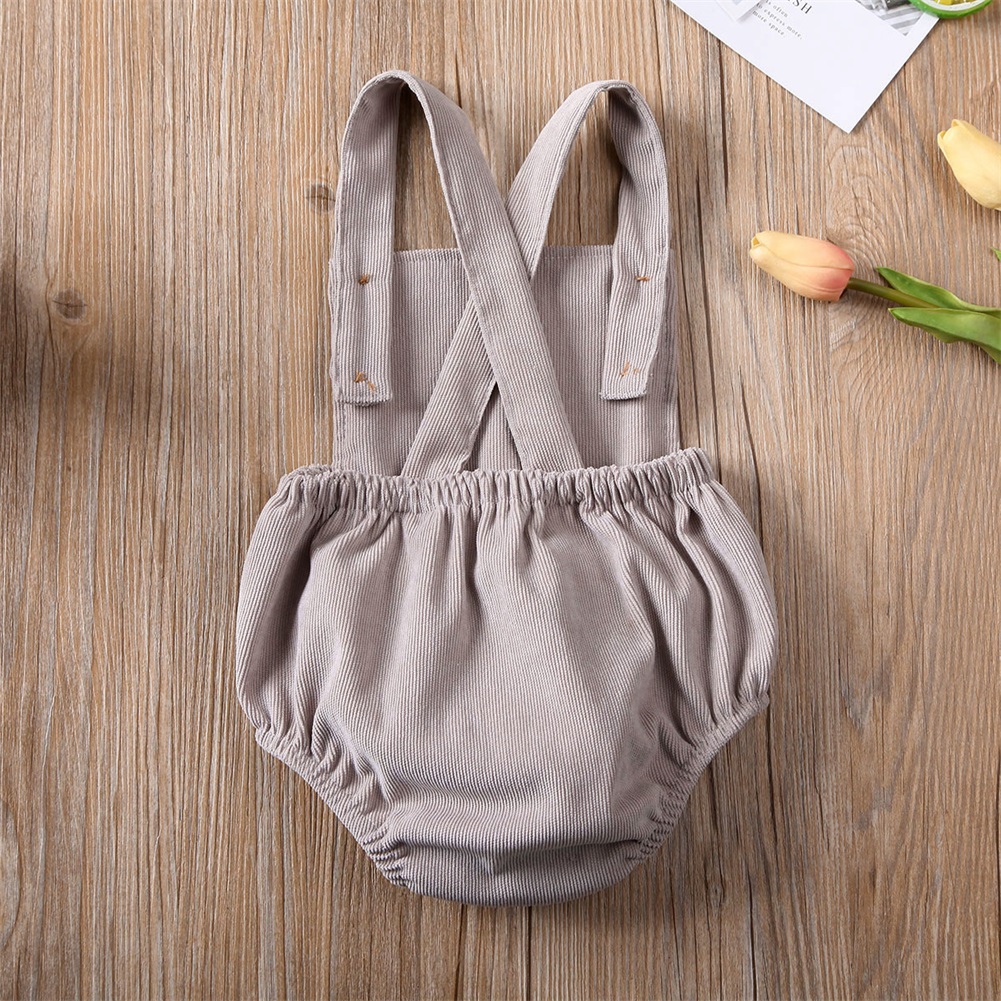 Citgeett Summer Solid Baby Boy Girl Toddler Newborn Jumpsuit Bodysuit Cute Clothes Outfit Clothing 0-24M