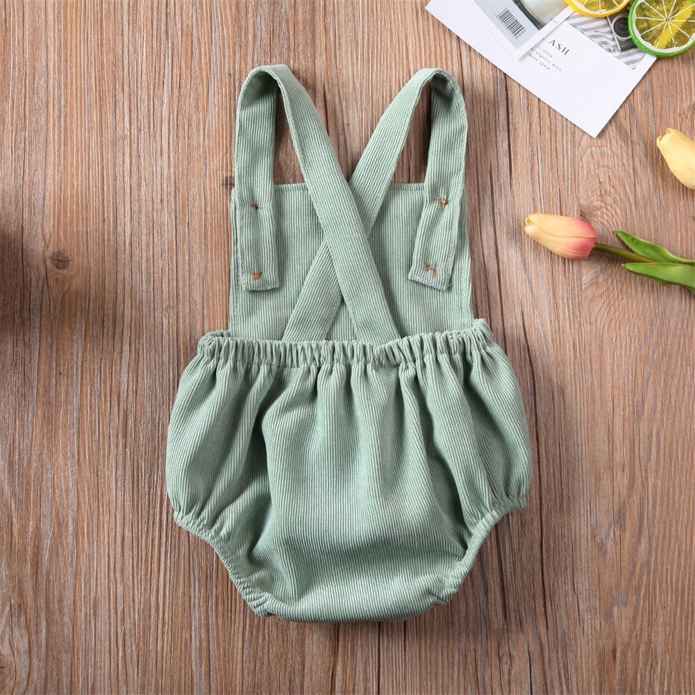 Citgeett Summer Solid Baby Boy Girl Toddler Newborn Jumpsuit Bodysuit Cute Clothes Outfit Clothing 0-24M