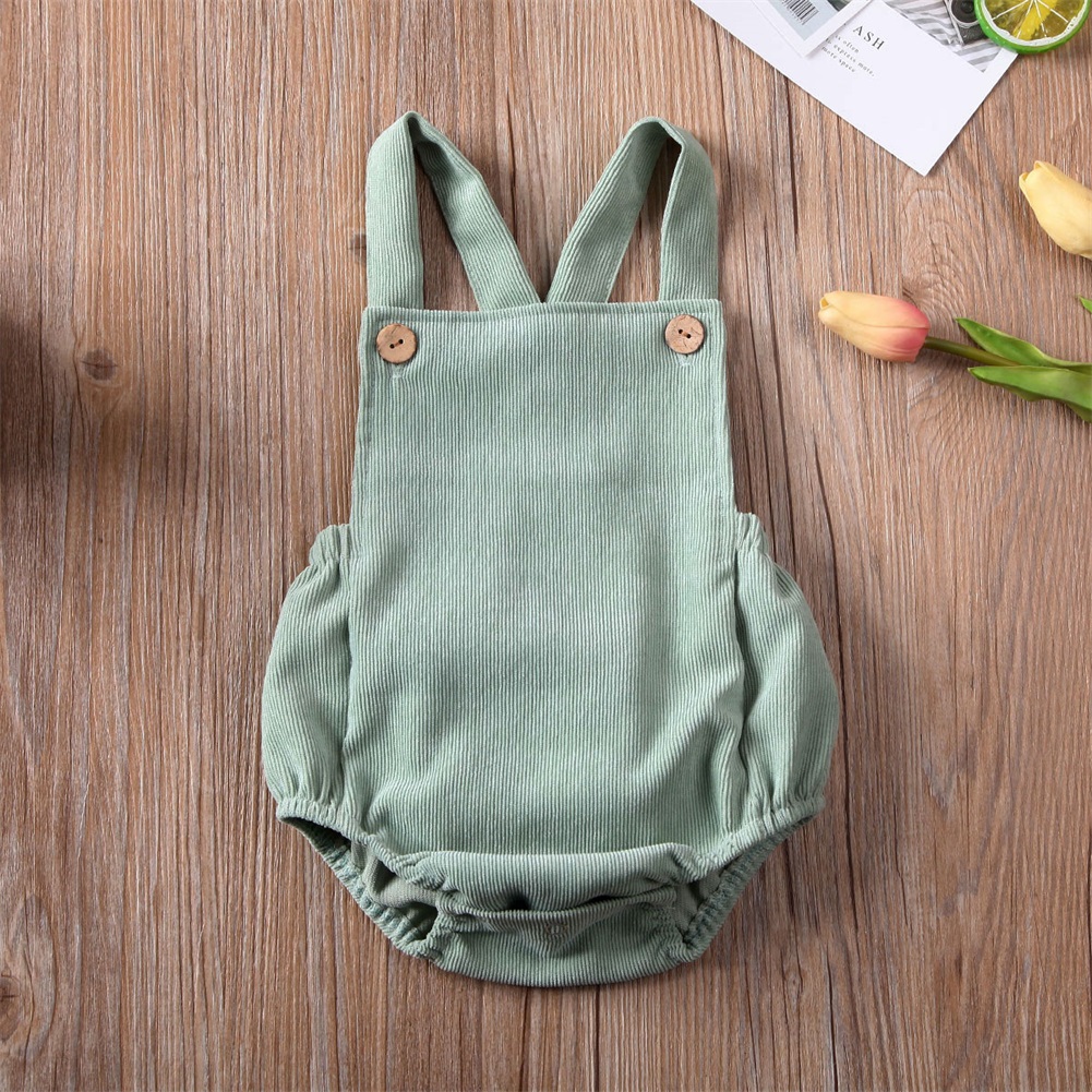 Citgeett Summer Solid Baby Boy Girl Toddler Newborn Jumpsuit Bodysuit Cute Clothes Outfit Clothing 0-24M