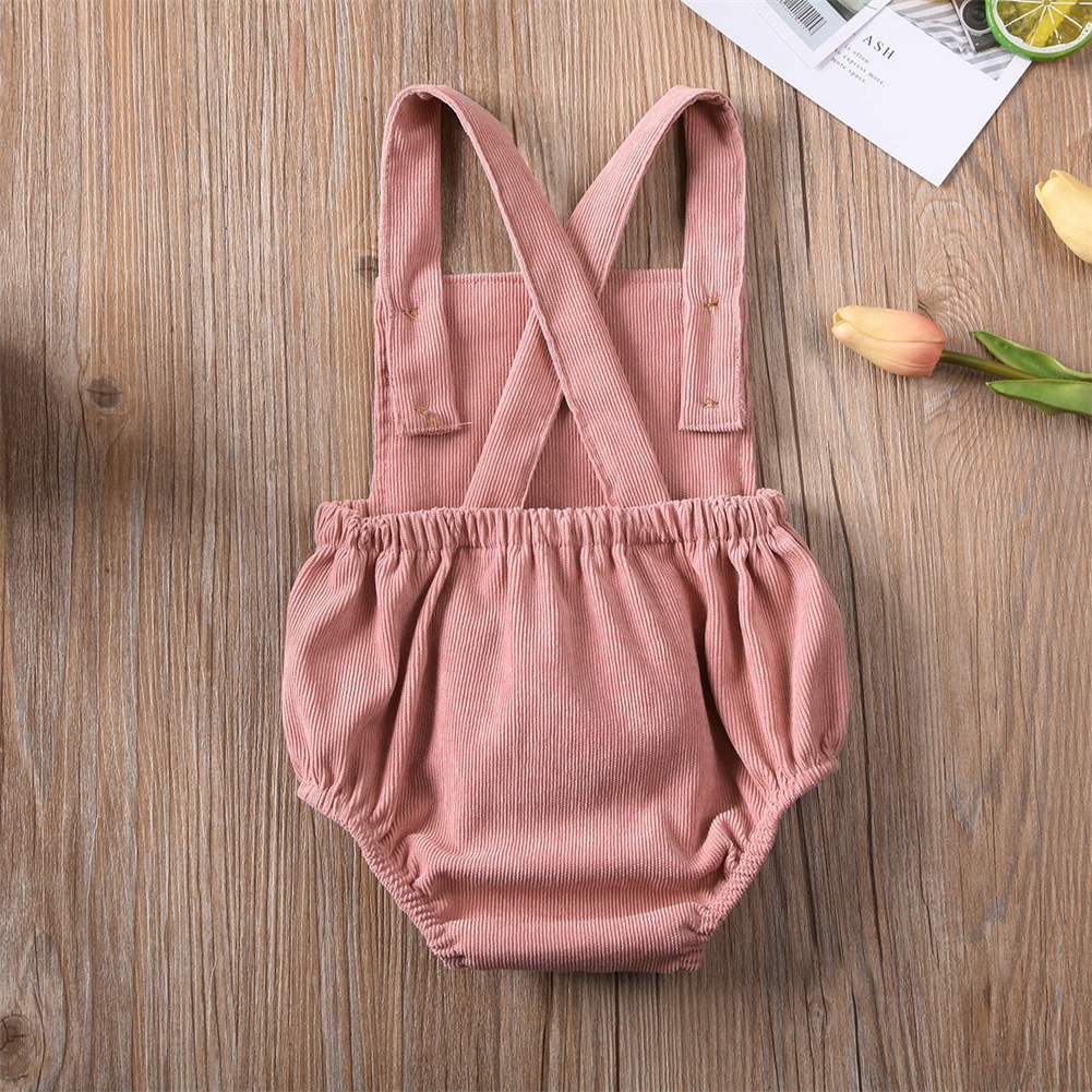 Citgeett Summer Solid Baby Boy Girl Toddler Newborn Jumpsuit Bodysuit Cute Clothes Outfit Clothing 0-24M