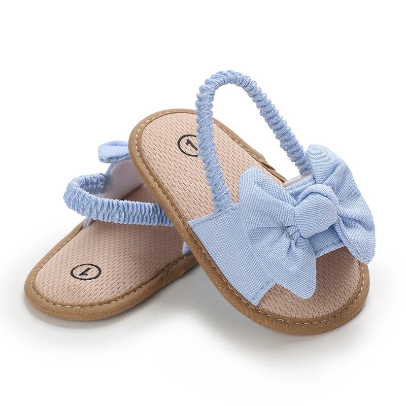 Infant Non-Slip First Walkers Footwear 0-18 Months Baby Girls Sweet Flowers Sandals Summer Soft Sole Flat Princess Dress Shoes