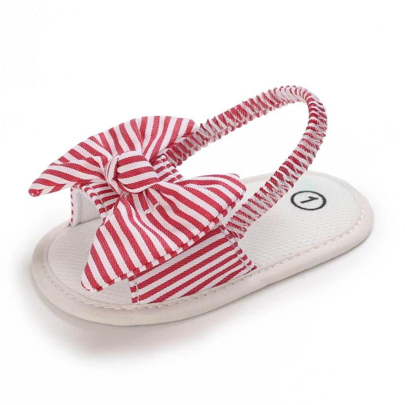 Infant Non-Slip First Walkers Footwear 0-18 Months Baby Girls Sweet Flowers Sandals Summer Soft Sole Flat Princess Dress Shoes