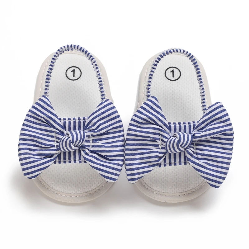 Infant Non-Slip First Walkers Footwear 0-18 Months Baby Girls Sweet Flowers Sandals Summer Soft Sole Flat Princess Dress Shoes