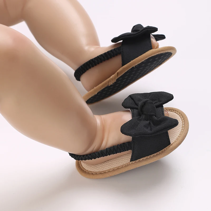 Infant Non-Slip First Walkers Footwear 0-18 Months Baby Girls Sweet Flowers Sandals Summer Soft Sole Flat Princess Dress Shoes