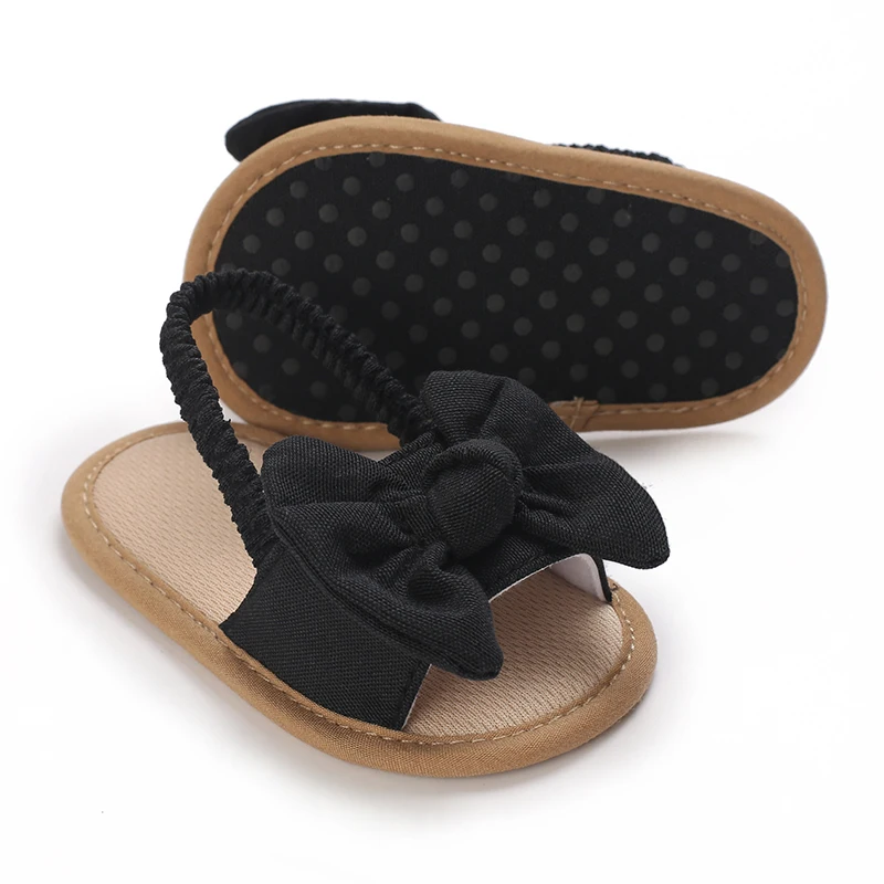 Infant Non-Slip First Walkers Footwear 0-18 Months Baby Girls Sweet Flowers Sandals Summer Soft Sole Flat Princess Dress Shoes