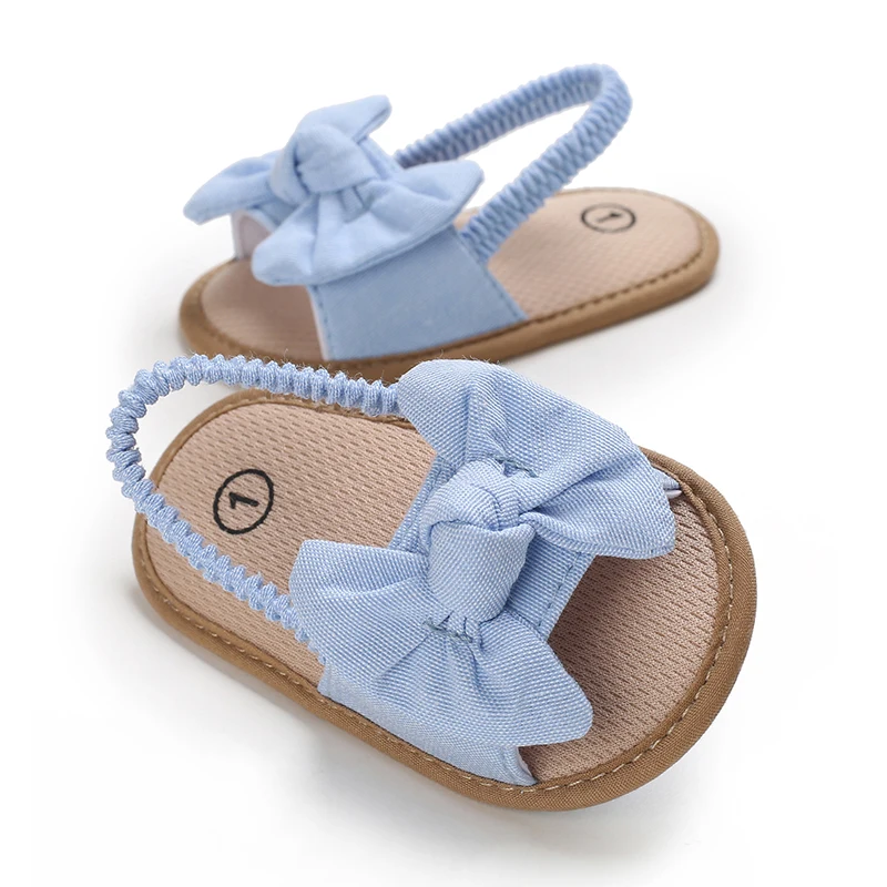 Infant Non-Slip First Walkers Footwear 0-18 Months Baby Girls Sweet Flowers Sandals Summer Soft Sole Flat Princess Dress Shoes
