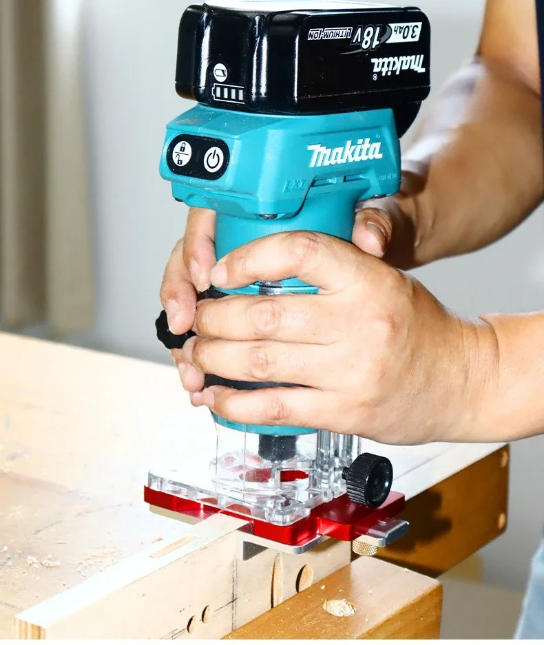 Woodworking 2-in-1 Slotted Invisible Fastener Slotting Bracket Router Base Mortising Jig Trimmer Router Tool Fastening Bracket