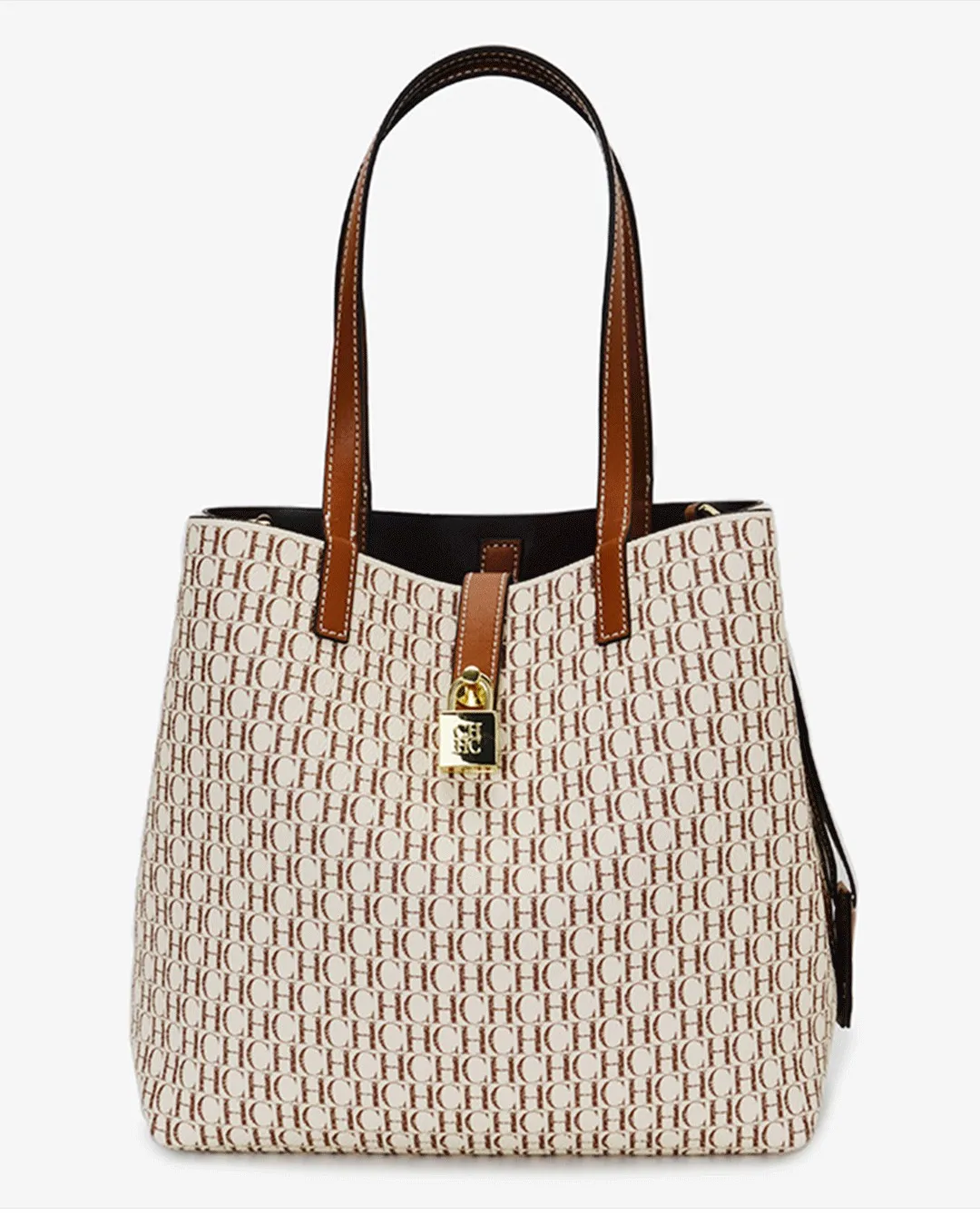 CH Women Tote Bag Luxury Handbag 2026 New Fashion Monogram Print Large Capacity Crossbody Shoulder Bag Ladies Commuter Purse