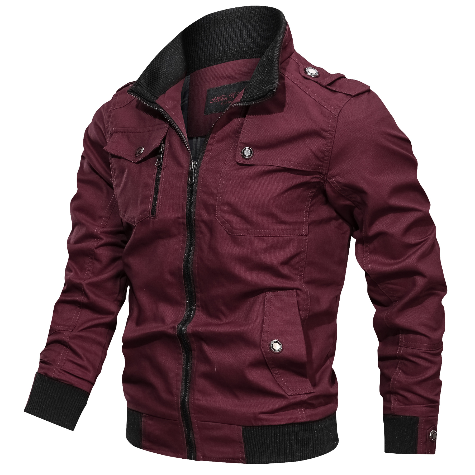 Bomber Jacket Men Fashion Casual Windbreaker Jacket Coat Men 2023 Spring Autumn New Hot Outwear Stand Slim Military Jacket Mens