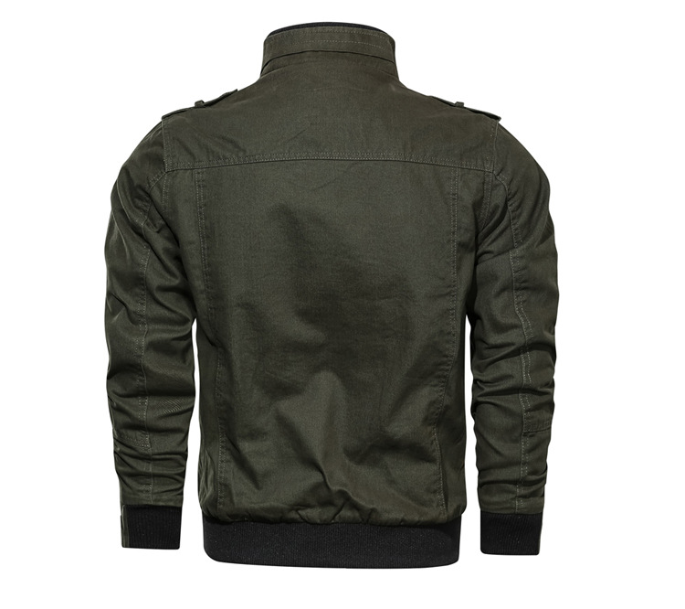 Bomber Jacket Men Fashion Casual Windbreaker Jacket Coat Men 2023 Spring Autumn New Hot Outwear Stand Slim Military Jacket Mens