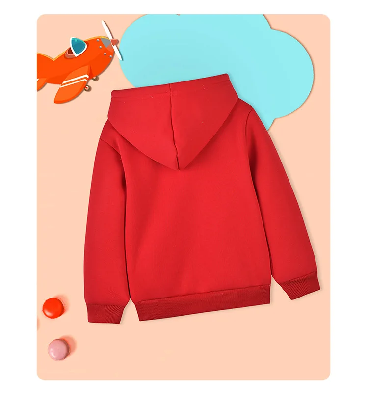 Unisex Winter Fleece Hoodies for Boys Sweatshirt Casual Thicken Warm Kids Zipper Coat Tops 8 9 10 12 Years Girls Clothes Cotumes
