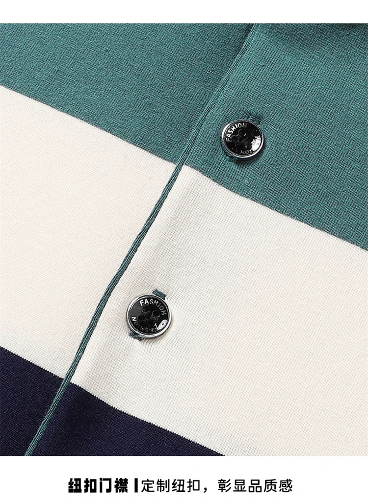 Men'S Classic Striped Polo Shirt Cotton Short Sleeve 2023 Summer Plus Oversize 4XL