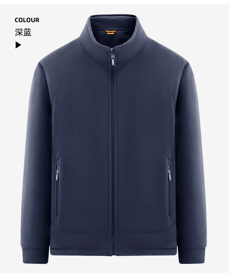New model Oligonuoy men's fleece jacket for sports, waterproof coat, fleece lining, soft down, thick cotton innerwear