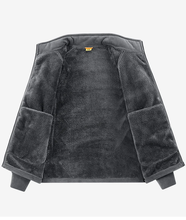 New model Oligonuoy men's fleece jacket for sports, waterproof coat, fleece lining, soft down, thick cotton innerwear