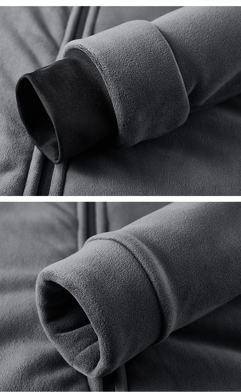 New model Oligonuoy men's fleece jacket for sports, waterproof coat, fleece lining, soft down, thick cotton innerwear