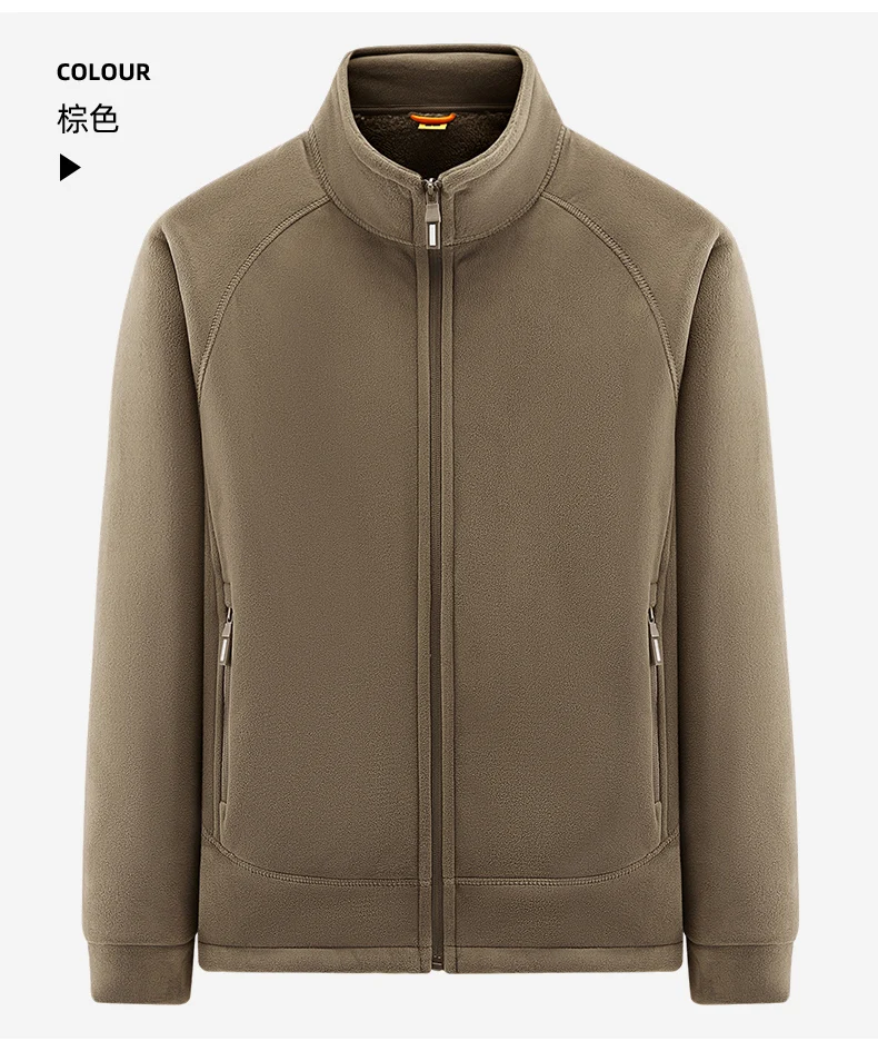 New model Oligonuoy men's fleece jacket for sports, waterproof coat, fleece lining, soft down, thick cotton innerwear