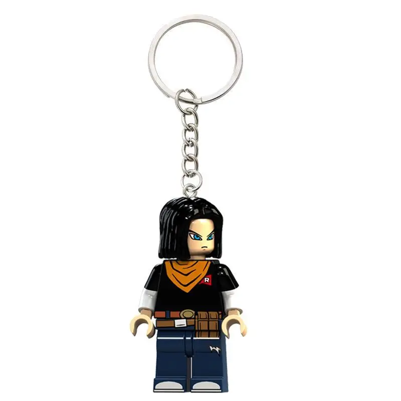 Dragon Ball cartoon anime character keychain pendant Dragon Ball Goku, Android, Tien Shinhan, Vegeta backpack pendant keychain