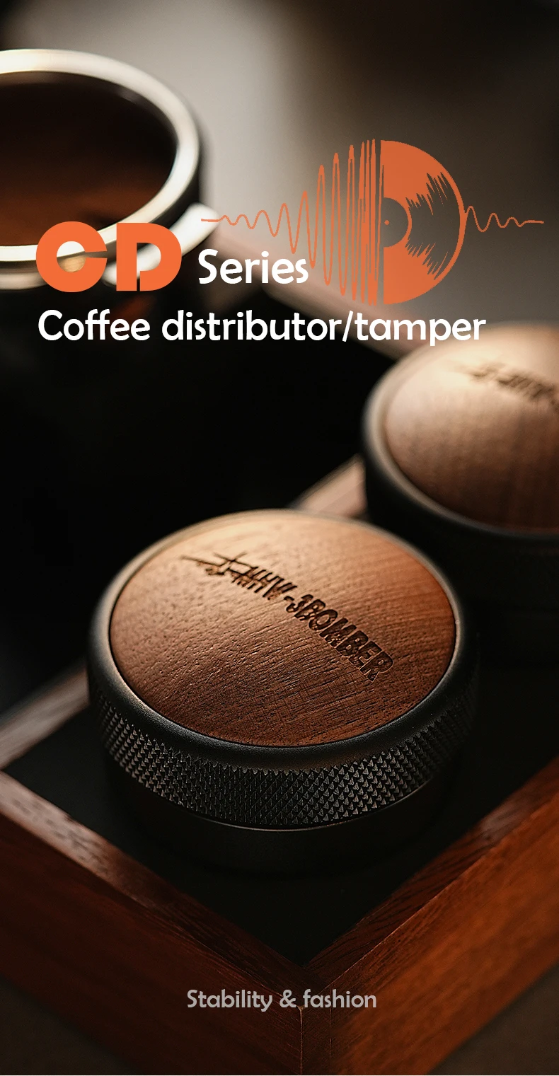 MHW-3BOMBER 30lb Constant Pressure Coffee Tamper 51mm 53mm 58mm Espresso Flat Tampers with Calibrated Spring Loaded Barista Tool