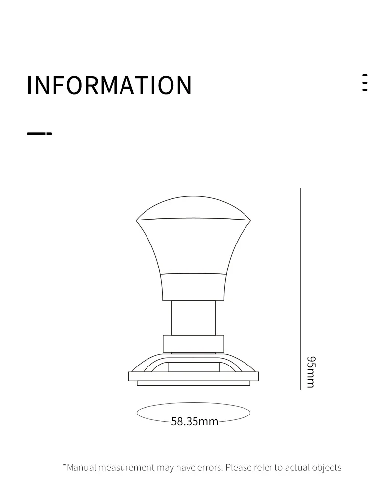 MHW-3BOMBER 30lb Constant Pressure Coffee Tamper 51mm 53mm 58mm Espresso Flat Tampers with Calibrated Spring Loaded Barista Tool