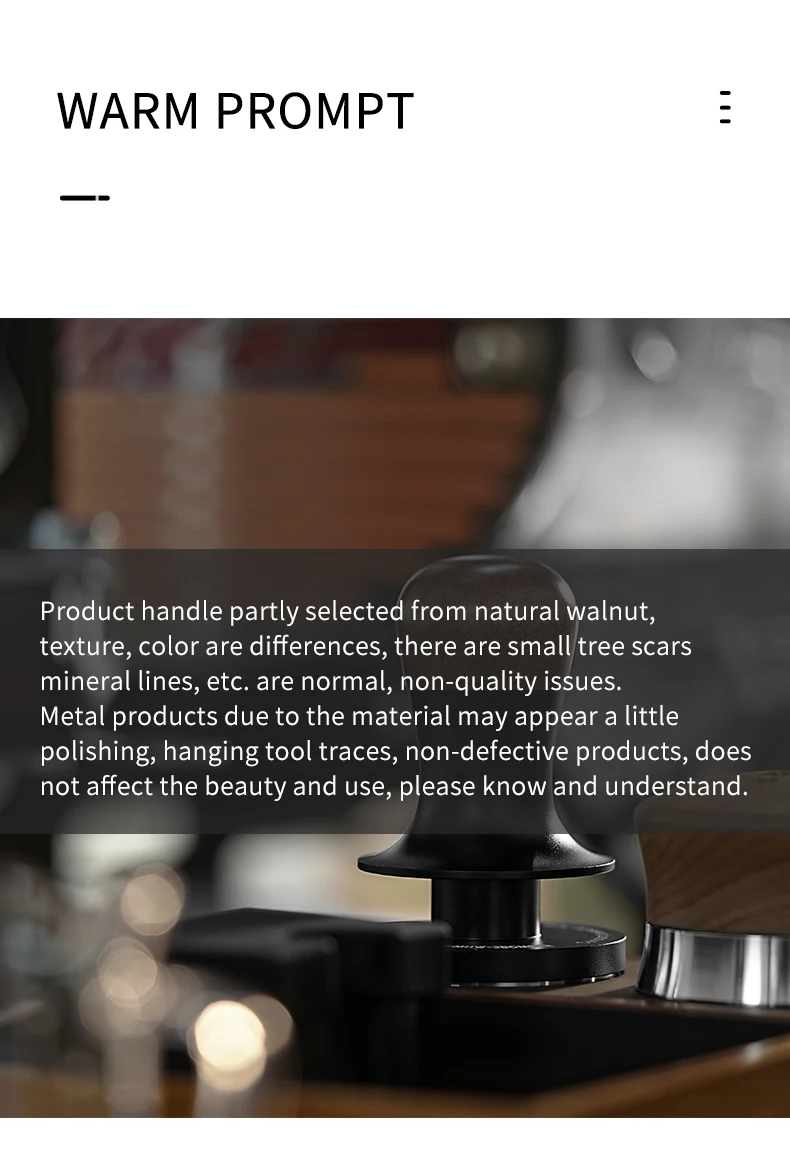 MHW-3BOMBER 30lb Constant Pressure Coffee Tamper 51mm 53mm 58mm Espresso Flat Tampers with Calibrated Spring Loaded Barista Tool