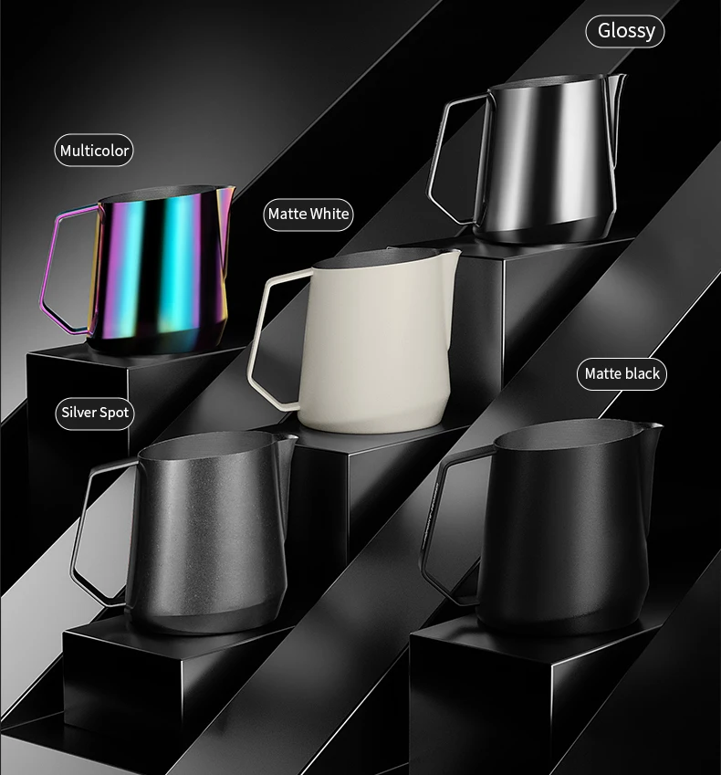 MHW-3BOMBER Milk Frother Jug 600ml Milk Frothing Pitcher Steaming Pitchers for Coffee/Cappuccino/Latte Art Coffee Accessories