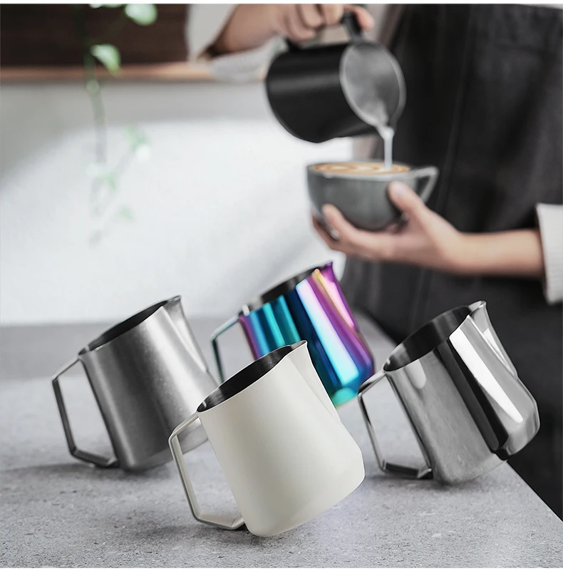MHW-3BOMBER Milk Frother Jug 600ml Milk Frothing Pitcher Steaming Pitchers for Coffee/Cappuccino/Latte Art Coffee Accessories