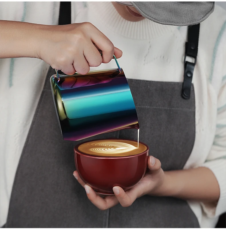MHW-3BOMBER Milk Frother Jug 600ml Milk Frothing Pitcher Steaming Pitchers for Coffee/Cappuccino/Latte Art Coffee Accessories