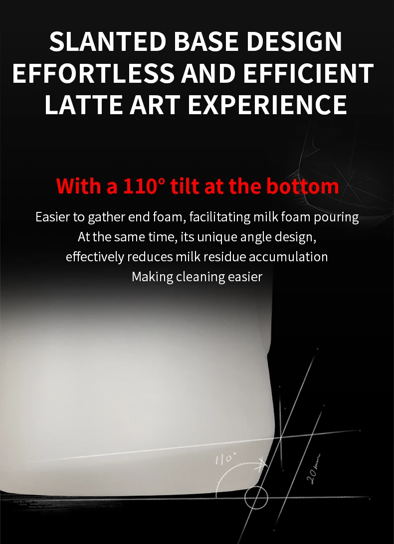 MHW-3BOMBER Milk Frother Jug 600ml Milk Frothing Pitcher Steaming Pitchers for Coffee/Cappuccino/Latte Art Coffee Accessories