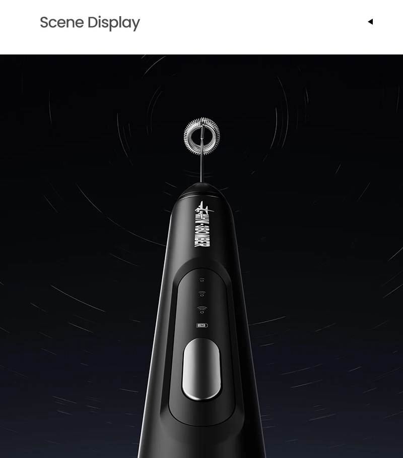 MHW-3BOMEBR Rechargeable Milk Frother Handheld Electric Foam Maker Stainless Steel Whisk Drink Mixer Foamer for Latte/Cappuccino