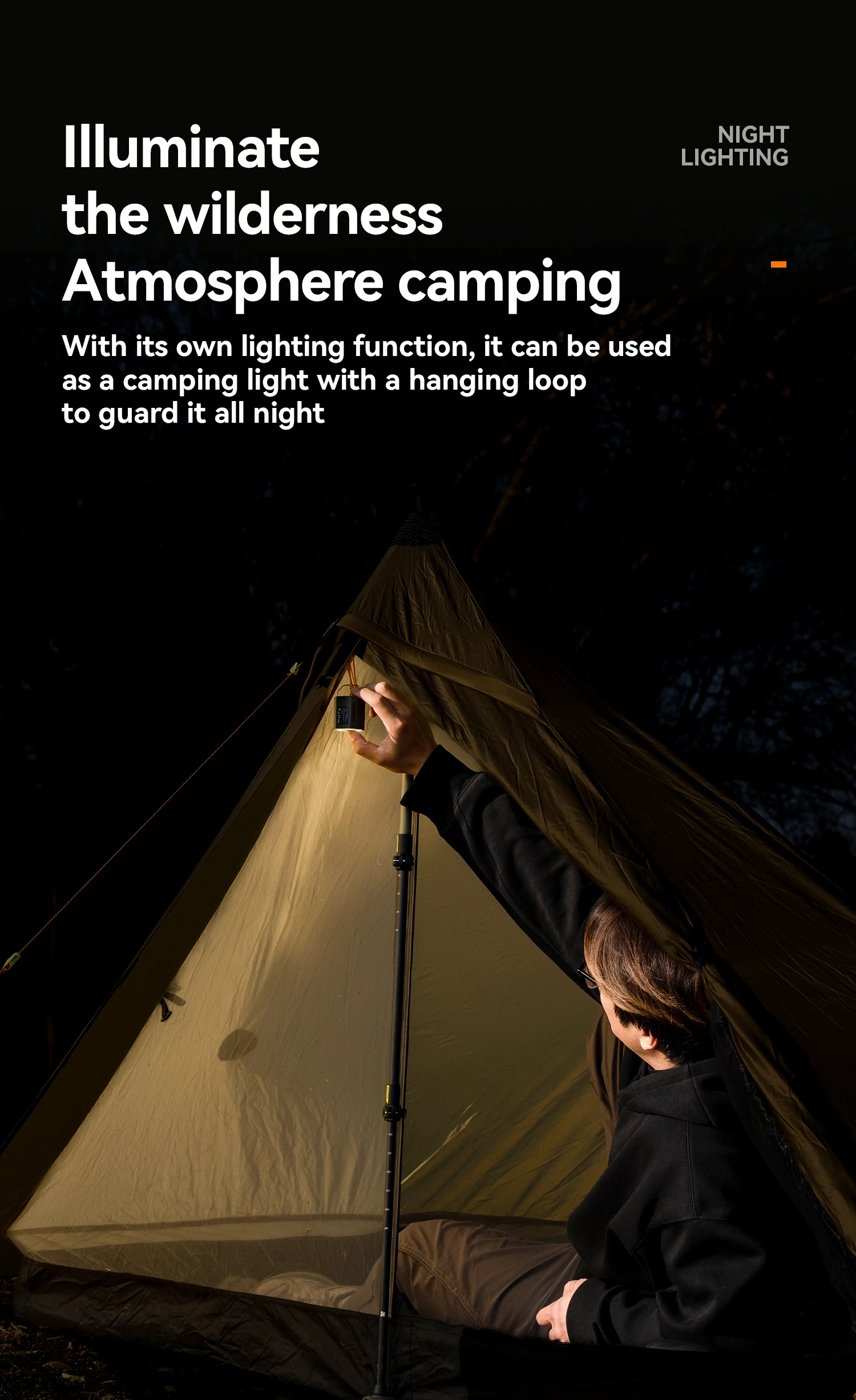 Qunature Air Pump Inflatable Outdoor Electric Inflator for Mattresses Pillows 3-mode lighting Portable Lightweight Pump