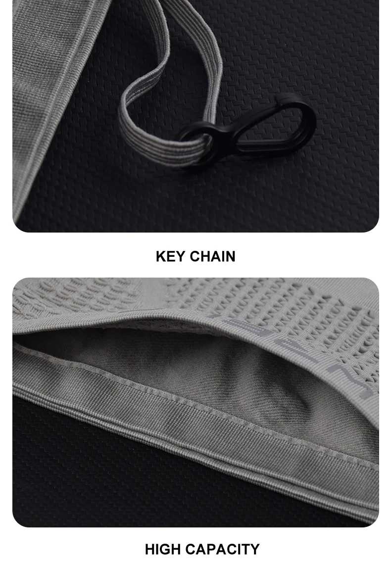 WRELS Seamless Invisible Running Waist Belt Bag Gym Bags Lightweight Mobile Phone Bags Portable Elastic Run Cycling Bag