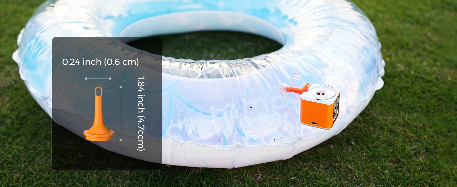 VOLLYC Electric Air Pump, NANO PUMP 5,Ultralight Portable Air Pump Rechargeable, suitable for air mattress, vacuum bag, camping