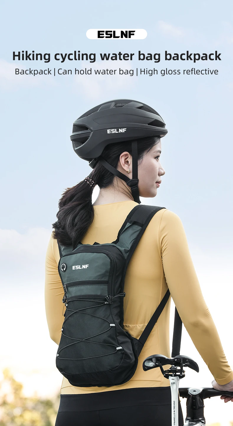 ESLNF Outdoor Bike Cycling Hiking Mountaineering Water Bag Backpack Sports Backpack Waterproof Large Capacity Off-Road Bag