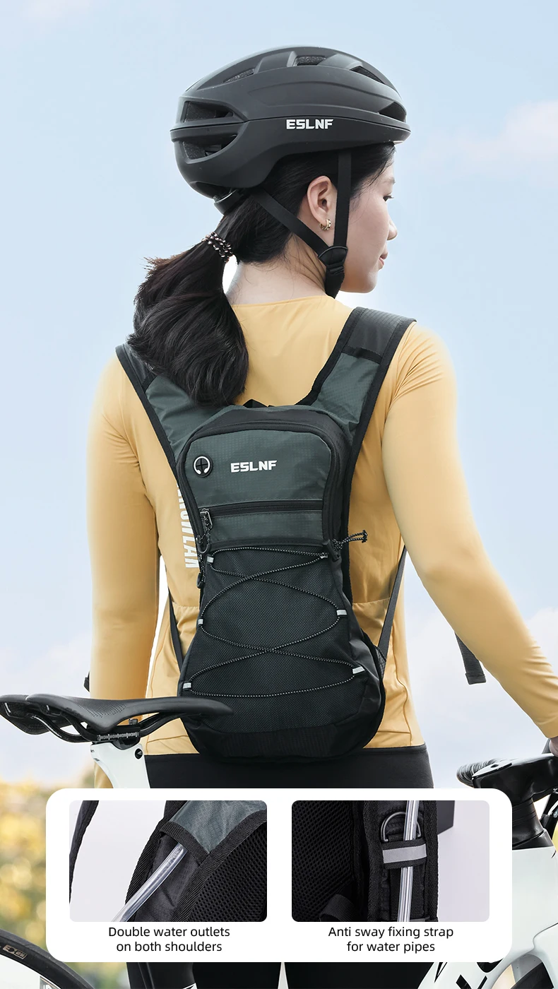 ESLNF Outdoor Bike Cycling Hiking Mountaineering Water Bag Backpack Sports Backpack Waterproof Large Capacity Off-Road Bag