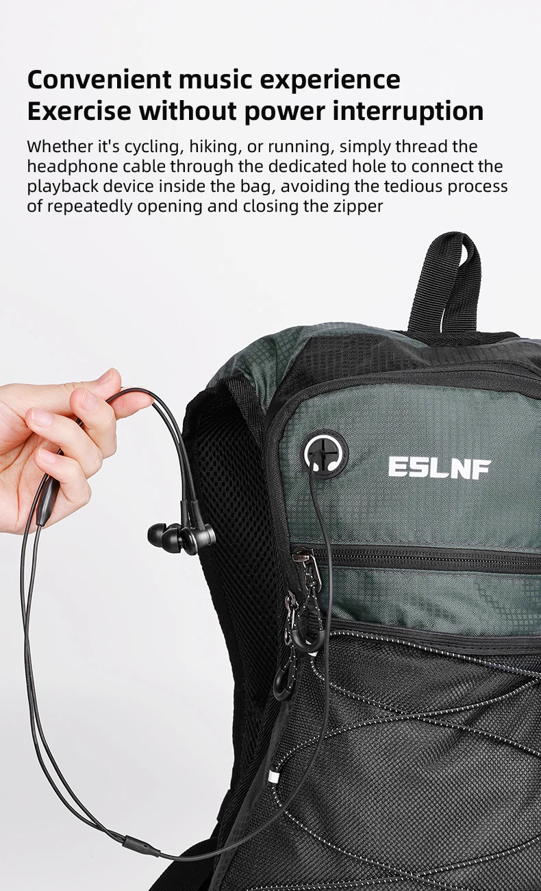 ESLNF Outdoor Bike Cycling Hiking Mountaineering Water Bag Backpack Sports Backpack Waterproof Large Capacity Off-Road Bag