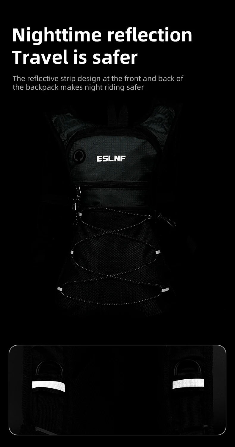 ESLNF Outdoor Bike Cycling Hiking Mountaineering Water Bag Backpack Sports Backpack Waterproof Large Capacity Off-Road Bag