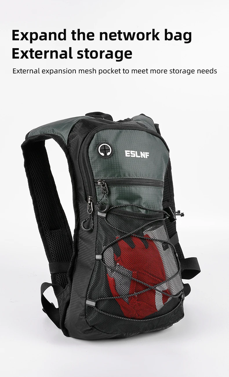ESLNF Outdoor Bike Cycling Hiking Mountaineering Water Bag Backpack Sports Backpack Waterproof Large Capacity Off-Road Bag