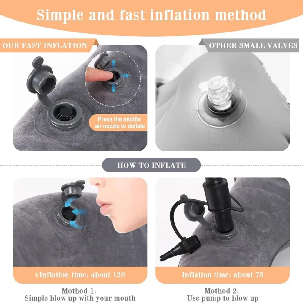Inflatable Seat Cushion Donut Pillow Portable Wheelchair Cushion for Hemorrhoids and Bed Sores, Pregnancy for Home Office Car