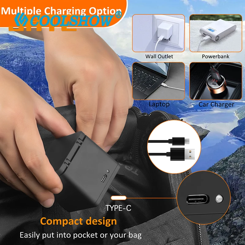 2100mah Battery for Gopro Hero 13 Black / Go Pro Hero13 Batteries Charger Action Camera Battery for Gopro13 Accessories