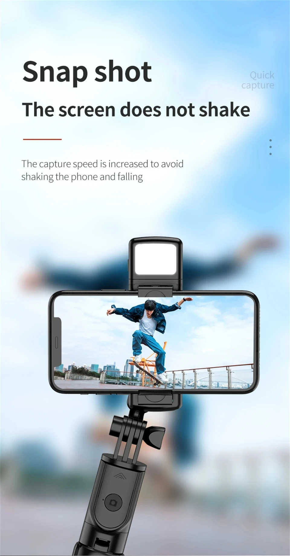FANGTUOSI Phone Selfie Stick Tripod Bluetooth Remote Wireless Selfi Stick Phone Holder With Beauty LED Fill Light
