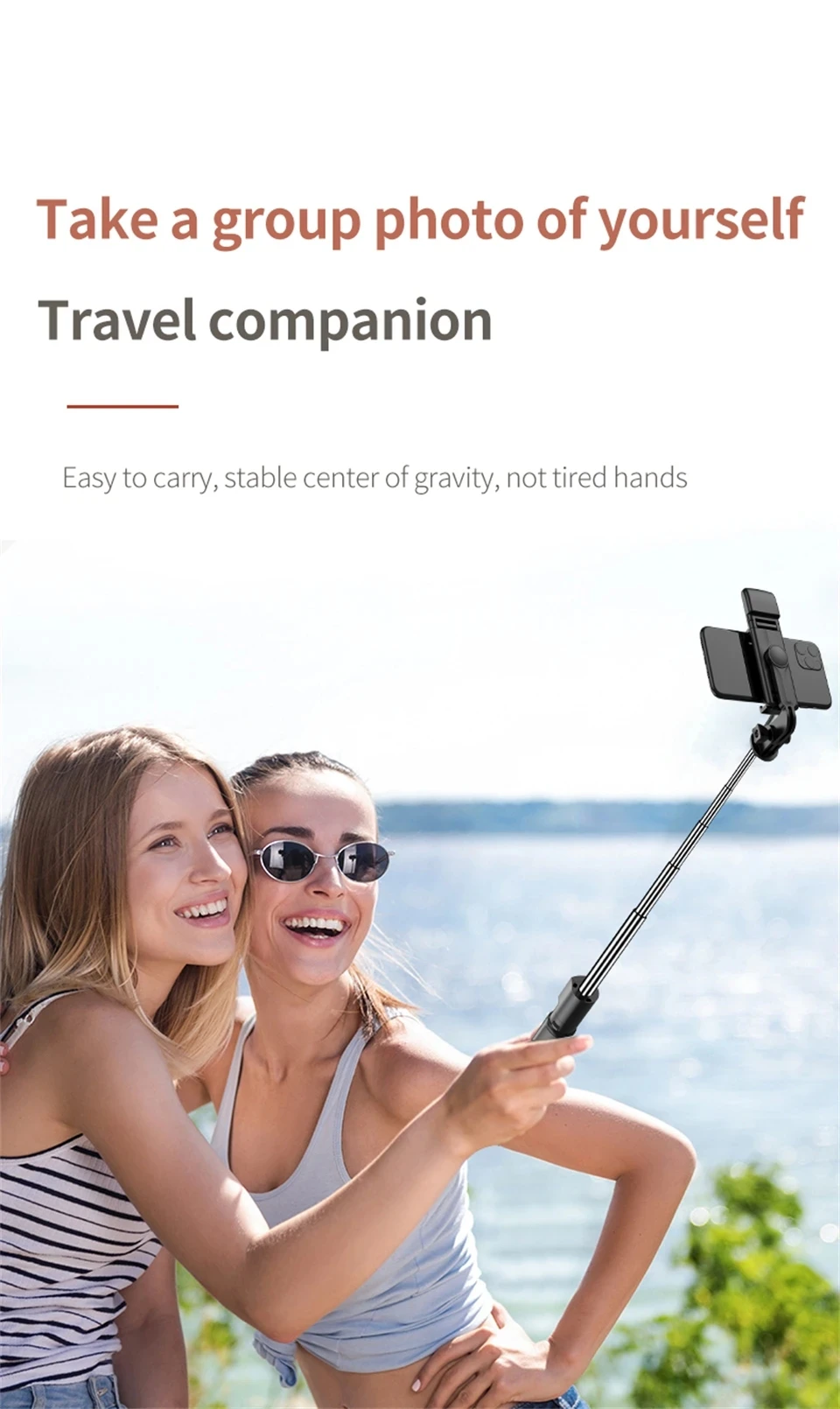 FANGTUOSI Phone Selfie Stick Tripod Bluetooth Remote Wireless Selfi Stick Phone Holder With Beauty LED Fill Light