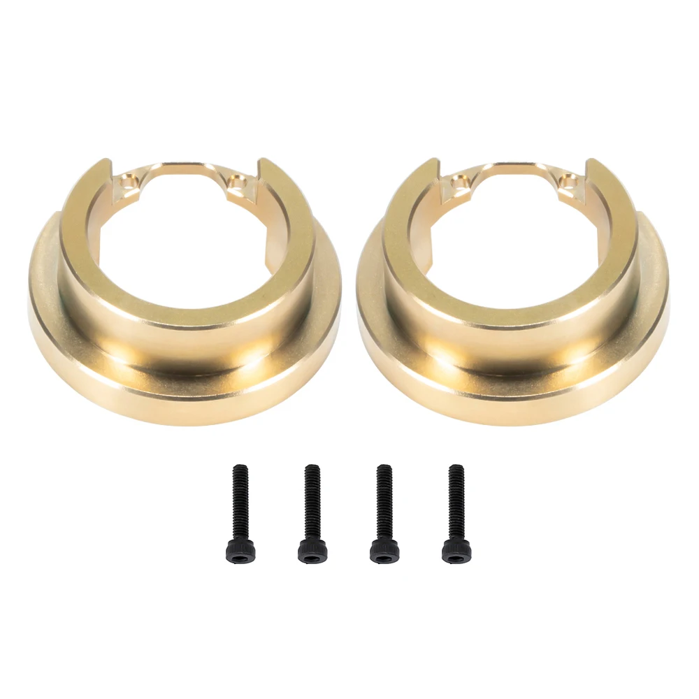 2PCS Brass Portal Cover Weight Knuckle Weights Rings for 1/10 RC Crawler TRX4 TRX-4 Defender Bronco TRX6 G63