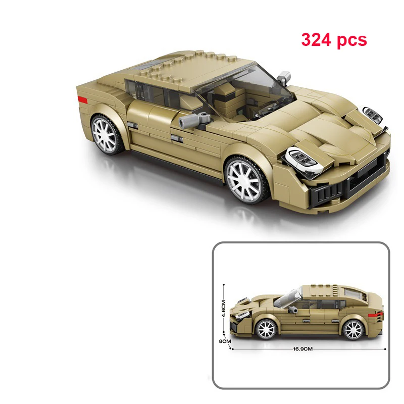 City Car Vehicle Speed  Racer Building Blocks Brick Racing Super Technique Car Moc Creative Garage Set Educational Toys