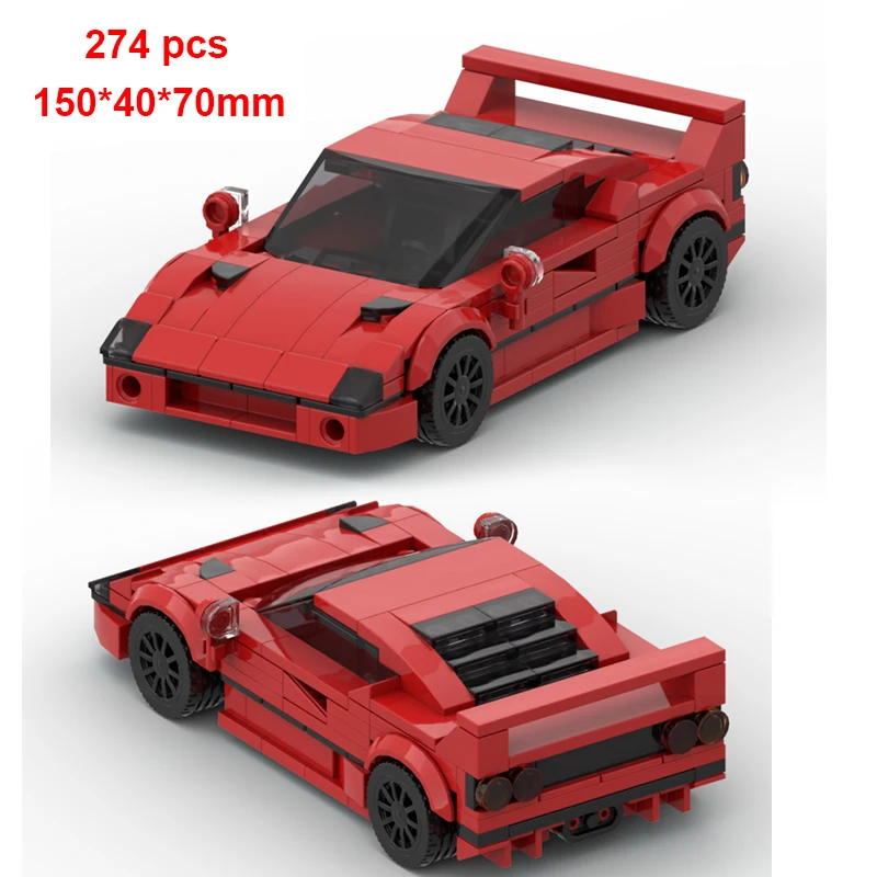 City Car Vehicle Speed  Racer Building Blocks Brick Racing Super Technique Car Moc Creative Garage Set Educational Toys